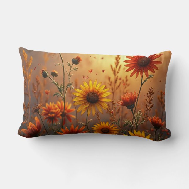 Fall Flowers Dekorativ kudde (Baksida)