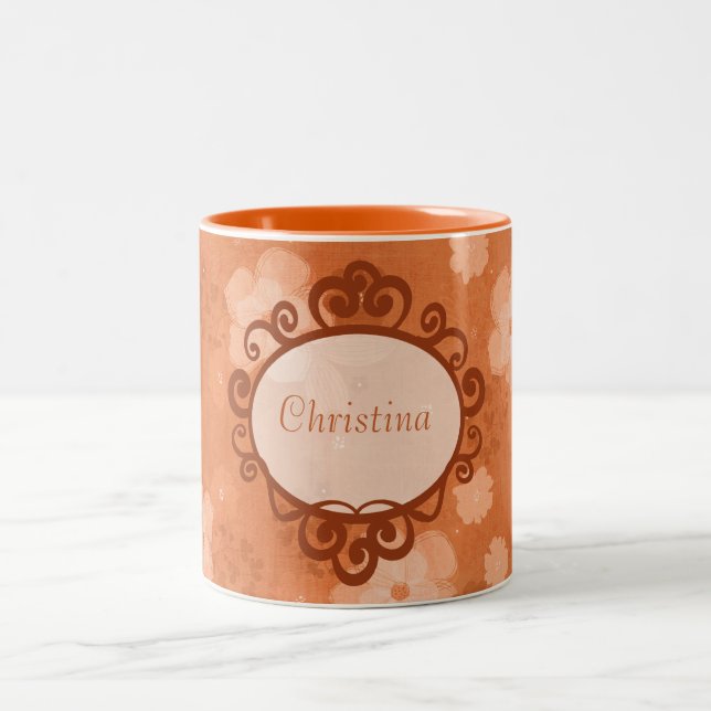 Fall Flowers-kaffe Mugg Kopp (Center)