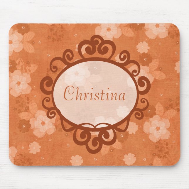 Fall Flowers Mousepad Musmatta (Framsidan)