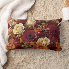 Fall Flowers Pillow Lumbarkudde