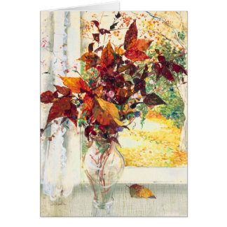 Fall Flowers Stanislav Stanek Hälsningskort