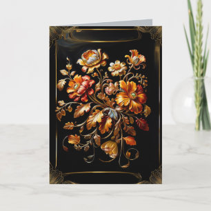 Fall Flowers Sympathy Kort