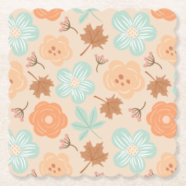 Fall Flowers Underlägg Papper