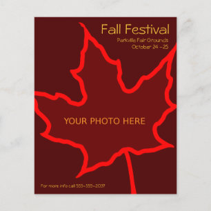 Fall Flytflygarmall Flygblad