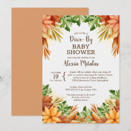 Fall Foliage Drive BY Baby Shower-inbjudningar