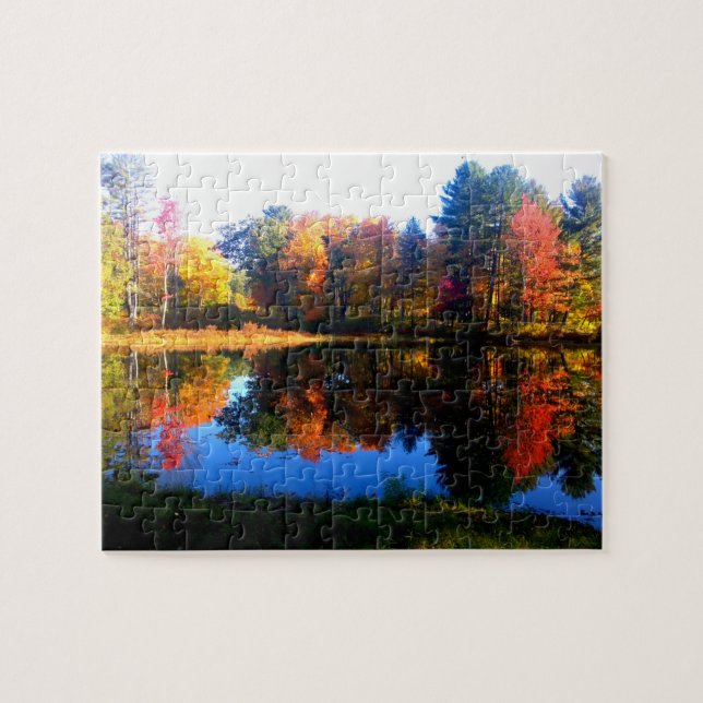 Fall Foliage from New England Puzzle Pussel (Horisontell)