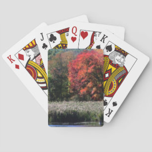 Fall Foliage gränsar till en marsk natur Casinokort