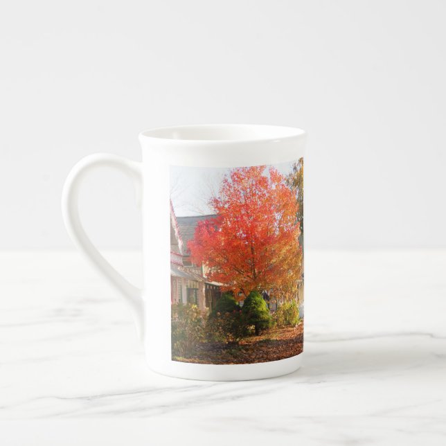Fall Foliage in Oak Bluffs - Martha's Vineyard Benporslin Mugg (Vänster)