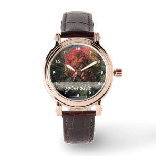 Fall Foliage Marsh Orton Personlig  Armbandsur
