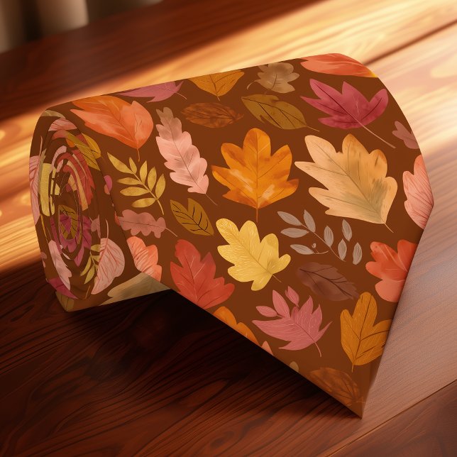Fall Foliage Necktie - Skriv ut tid för Säsong Löv Slips (Skapare uppladdad)