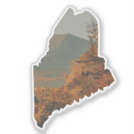 Fall Foliage on Katahdin in Maine Sticker Klistermärken
