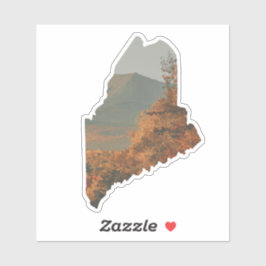 Fall Foliage on Katahdin in Maine Sticker Klistermärken