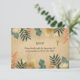 Fall Foliage Ortoodox Christian Funeral OSA Kort