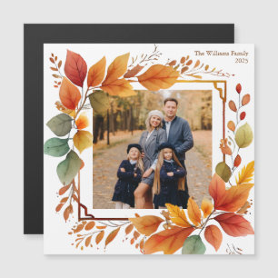 Fall Foliage Photo Thanksgiving Magnet
