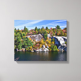 Fall Foliage runt Sjö Minnewaska Canvastryck