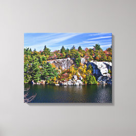 Fall Foliage runt Sjö Minnewaska Canvastryck