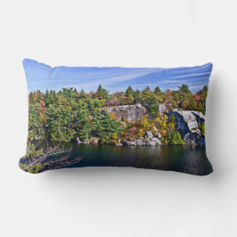 Fall Foliage runt Sjö Minnewaska Lumbarkudde