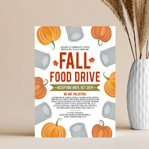 Fall Food Drive Pumpkins & Cans Ram Donation Reklamblad