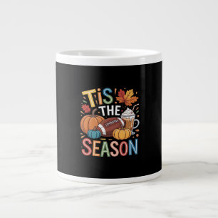 Fall Football Autumn Pumpkin Coffee Älskare Jumbo Mugg