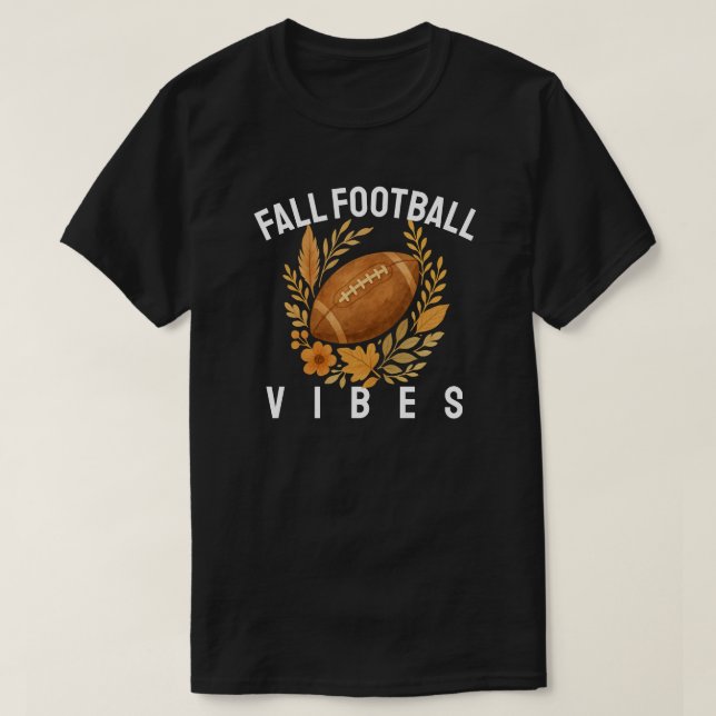 Fall Football Vibes T Shirt (Design framsida)