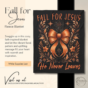 Fall for Jesus Flanellfilt Fleecefilt