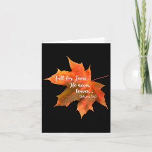 Fall för Jesus Han Lämnar aldrig Christian Cu från Kort