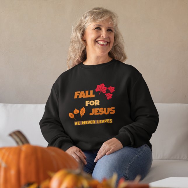 Fall för Jesus - Han Lämnar aldrig Christian Fall T Shirt (Skapare uppladdad)