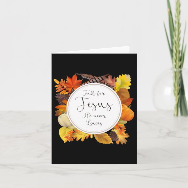 Fall för Jesus Han Lämnar aldrig Kort (Framsida)