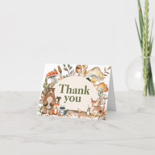 Fall Forest Animals Baby Shower Tack Kort