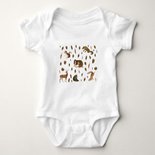 Fall Forest Animals Höst löv T Shirt