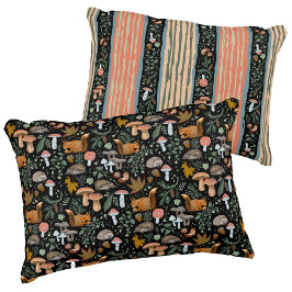 Fall Forest Forager mysigt-up, varm, tvåsidig Prydnadskudde