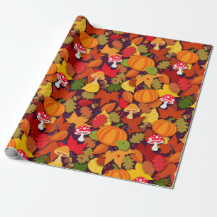 Fall Forest Golv Tecknad Presentpapper