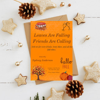 Fall Friends and Family Party-inbjudan Inbjudningar