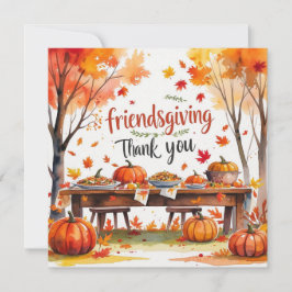 Fall Friendsgiving tackkort Tack Kort
