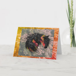 Fall Friesian Horse Kort