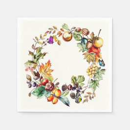 Fall Frukt och fjäril, Papper andedräkt Pappersservett