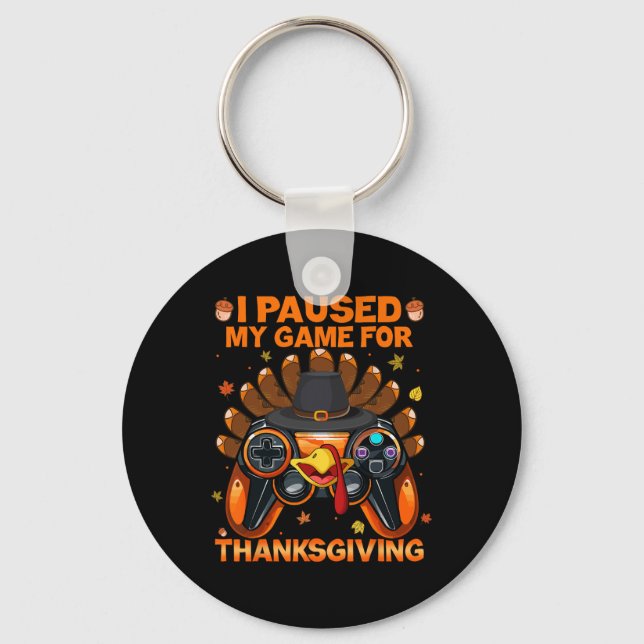 Fall Gaming Controller Turkiet Funny Boy Kids Nyckelring (Framsida)