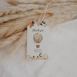 Fall Ghost Luftballong Baby Shower Presentetikett