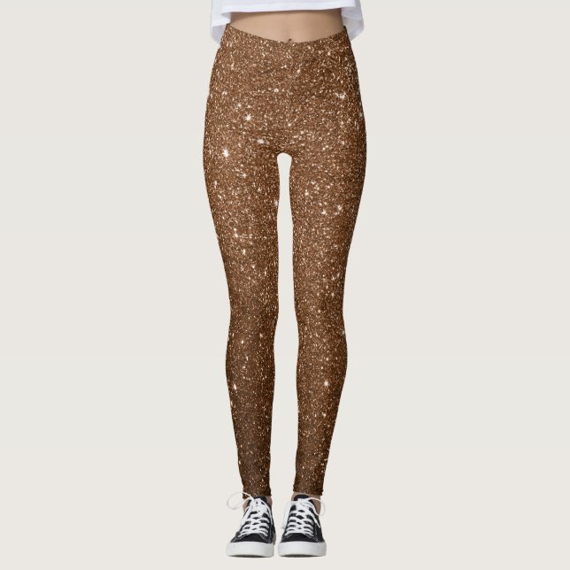 Fall-Glitter-allt-over-Print-kopplingar Leggings (Framsida)