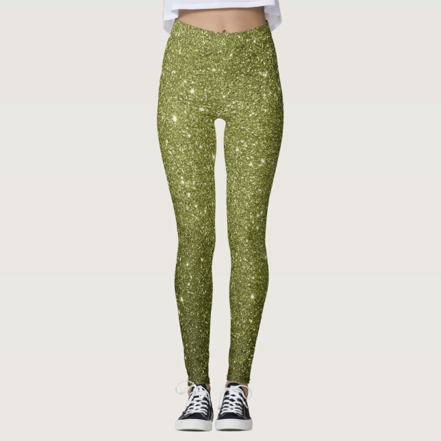 Fall-Glitter-allt-over-Print-kopplingar Leggings (Framsida)