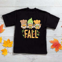 Fall Gnome Cute Autumn Småbarn T-Shirts