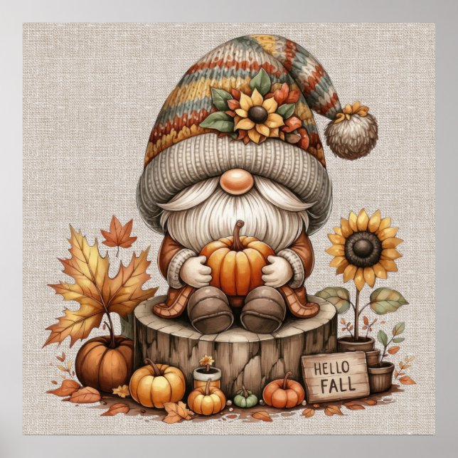 Fall Gnome Poster (Framsidan)