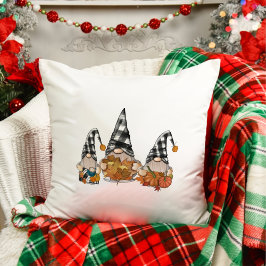 Fall Gnomes Pumpkin Thanksgiving Dekorativ kudde
