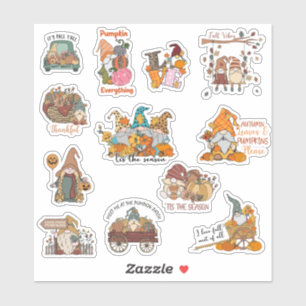 Fall Gnomes Sticker Pack Klistermärken