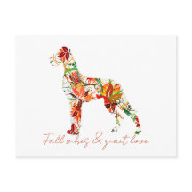 Fall Graet Dane Custom Message