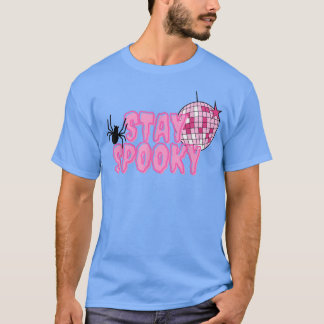 Fall Graphic Tees - Spooky Disco Party Large Graph T Shirt