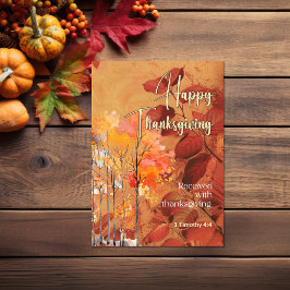 Fall Grenar 1 Timothy 4:4 Happy thanksgiving Kort