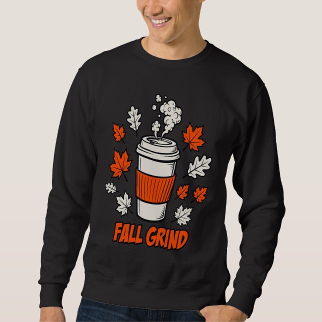  Fall Grind Autumn Hustle Tee Lång Ärmad Tröja (Framsida)
