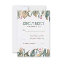 Fall Guld Löv Rustic Forest Bröllop OSA