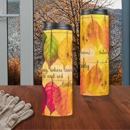Fall Gult Brown Red Löv Autumn Inspirational